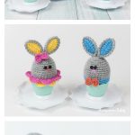 Easter Bunny Egg Cozy Free Crochet Pattern