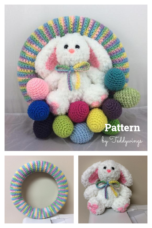 Easter Bunny Wreath Crochet Pattern