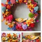 Easter Wreath Free Crochet Pattern