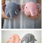 Easy Crochet Amigurumi Elephant Free Pattern