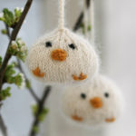 Knitted Easter chicken Ornament Free Pattern