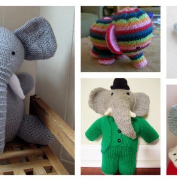 Knitting Elephant Toy Free Patterns