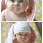 Little Cottontail Hat Free Crochet Pattern