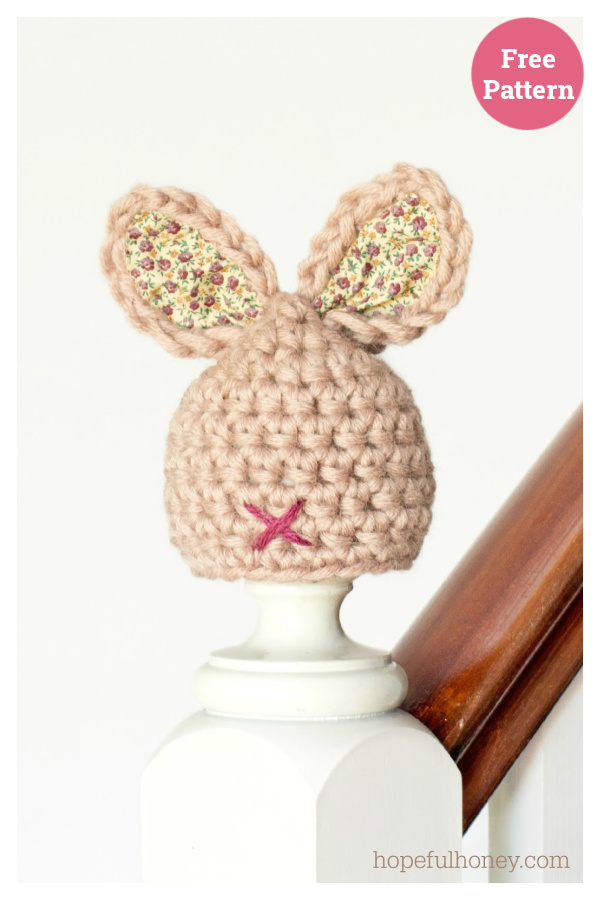Newborn Bunny Hat Free Crochet Pattern
