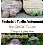 Peekaboo Turtle Amigurumi Free Crochet Pattern