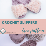 SPA Slippers Free Crochet Pattern