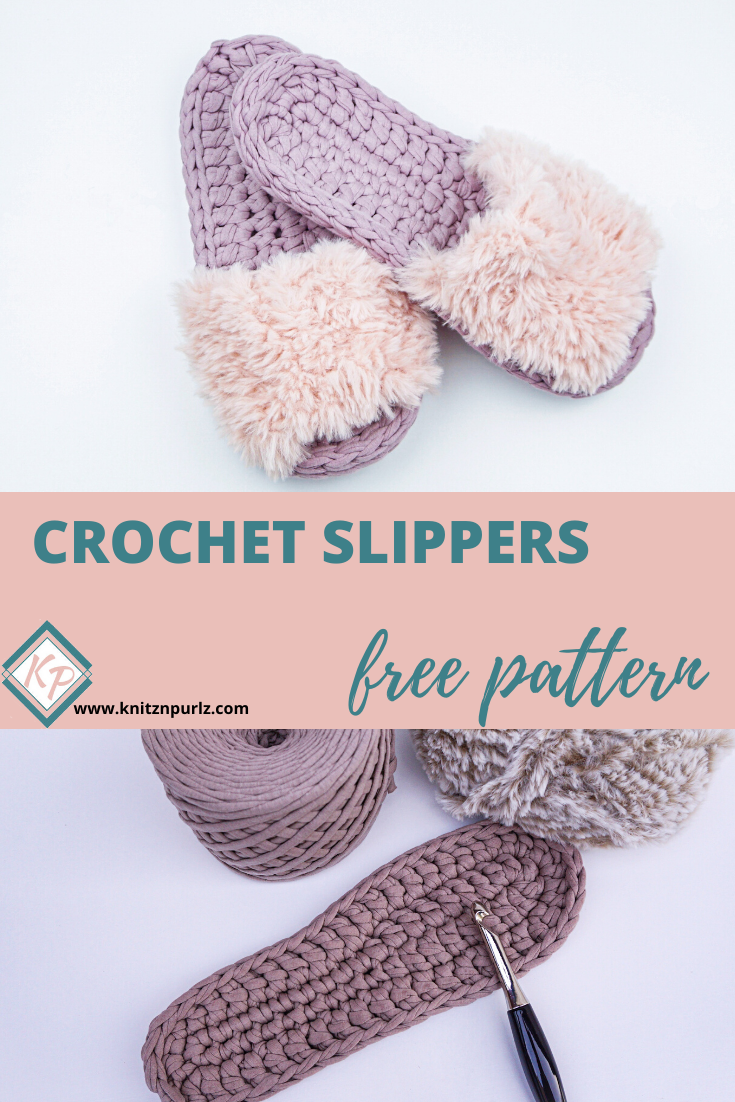 SPA Slippers Free Crochet Pattern
