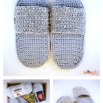 Simple Spa Slippers Free Crochet Pattern