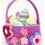 Spring Easter Basket Free Crochet Pattern