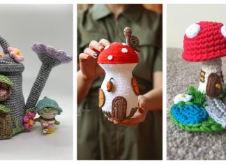 10+ Adorable Crochet Fairy House Free Patterns & Paid