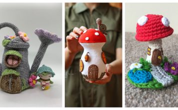 10+ Adorable Crochet Fairy House Free Patterns & Paid