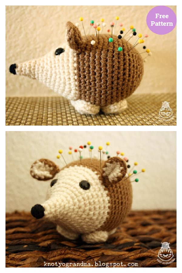 Amigurumi Hedgehog Pincushion Free Crochet Pattern
