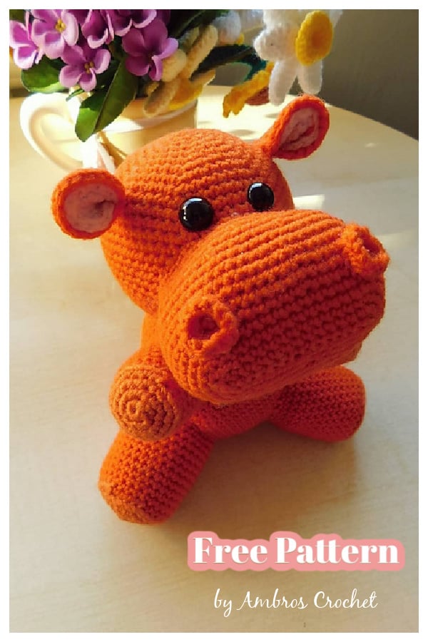 Amigurumi Hippo Free Crochet Pattern