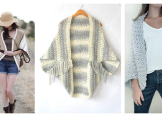Blanket Sweater Shrug Free Crochet Pattern
