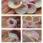 Crochet 3D Spiral 8-Petal Flower Trim Around Video Tutorial