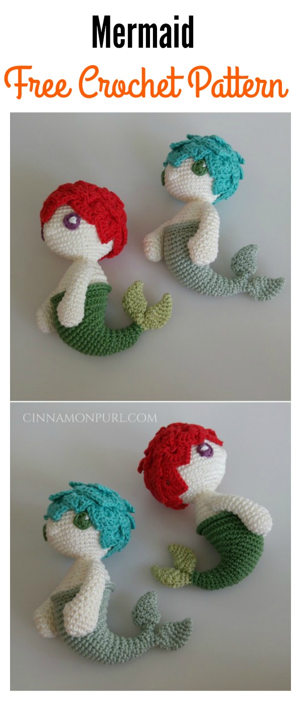 Crochet Amigurumi Mermaid Doll Free Pattern