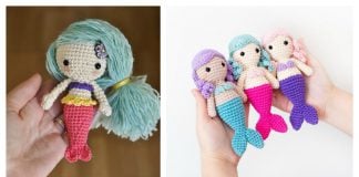 10 Crochet Amigurumi Mermaid Doll Patterns Free and Paid