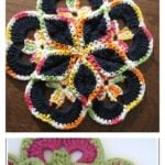 Crochet Flower Starburst Hotpad Free Pattern