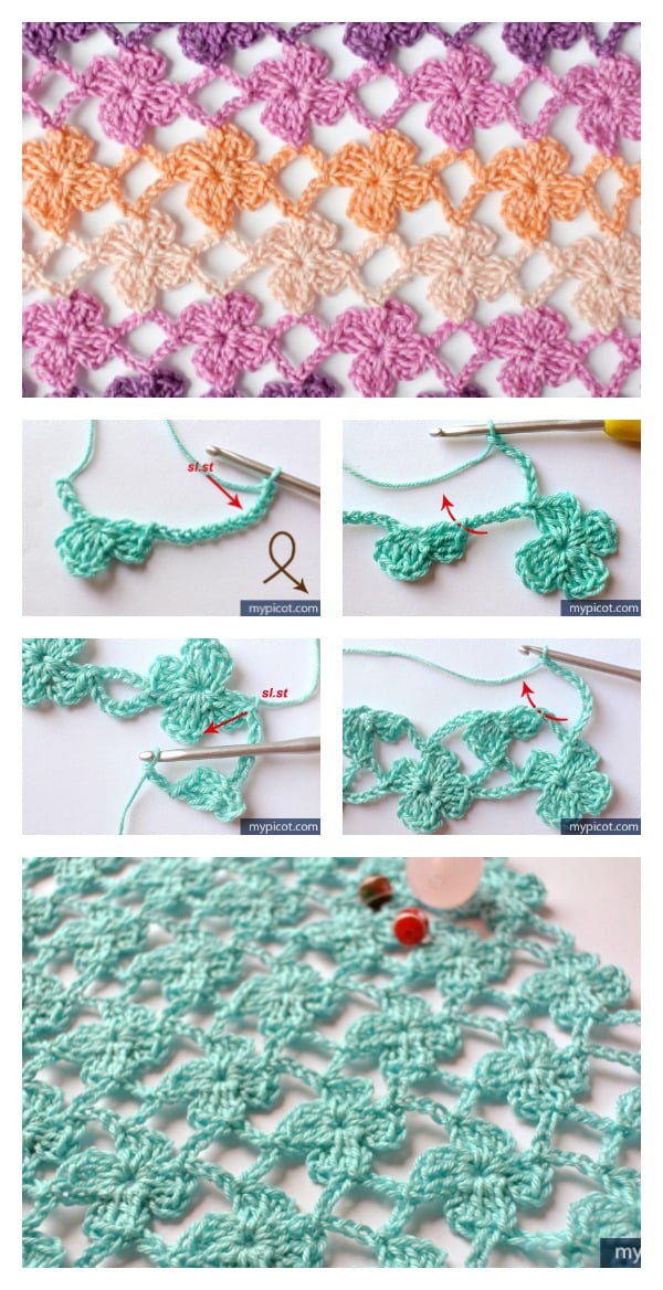 Crochet Flower Stitch Free Pattern