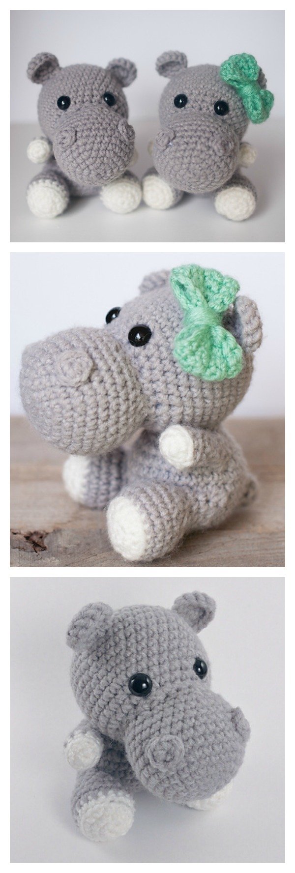 Crochet Hippo Animal Pattern