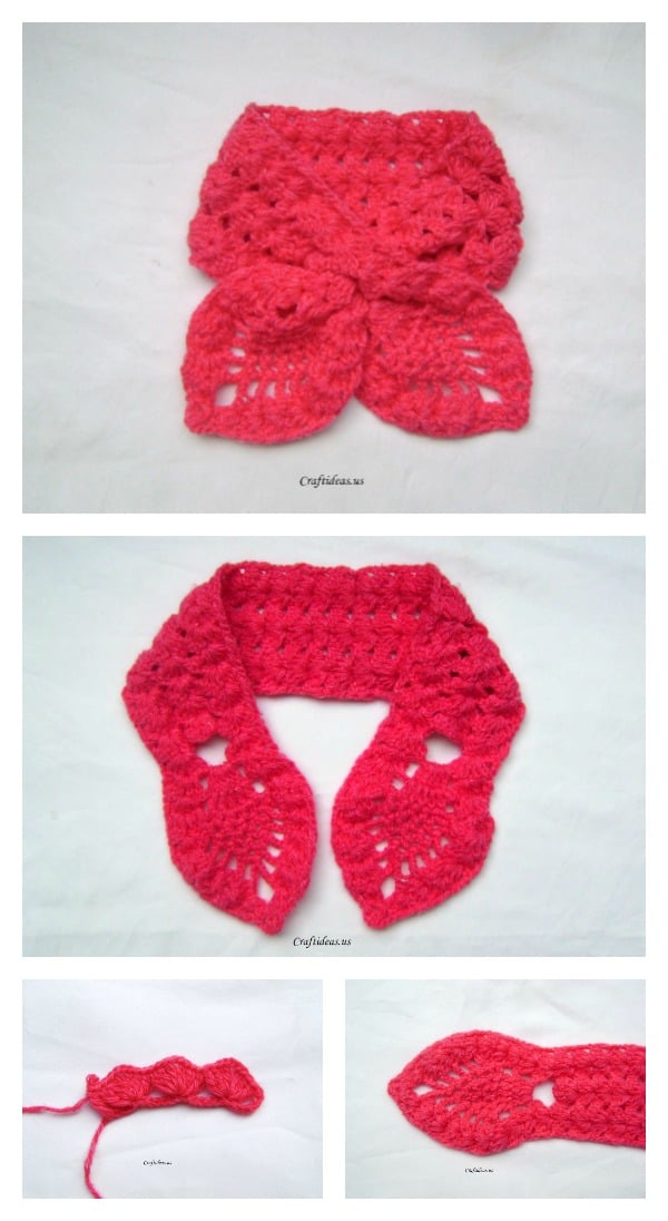 Crochet Lotus Scarf Free Pattern and Tutorial