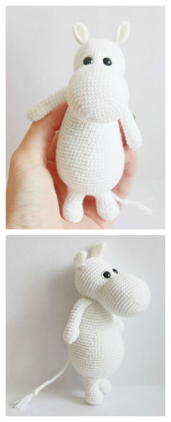Crochet Moomin Hippo Amigurumi Free Pattern