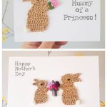 Crochet Mother’s Day Bunny Greeting Card