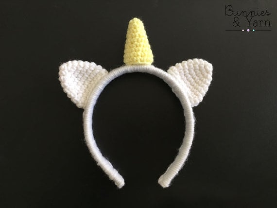 Crochet Unicorn Headband Pattern