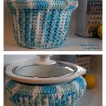 Cupcake Crockpot Cozy Free Crochet Pattern