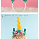 Dazzler the Unicorn Headband Free Crochet Pattern