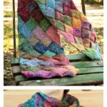 Free Entrelac Scarf Knitting Pattern