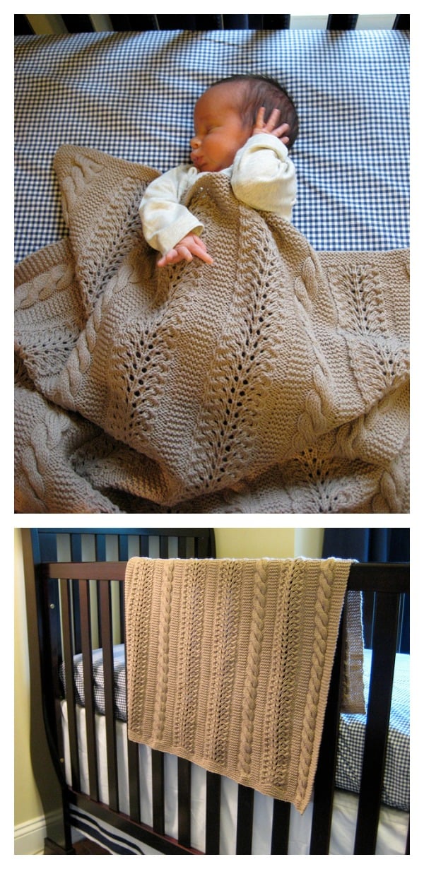 Free Heavenly Baby Blanket Knitting Pattern