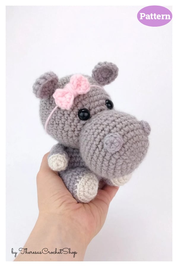 Hailey the Hippo Crochet Pattern