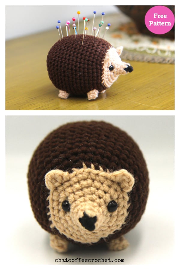 Hedgehog Pincushion Free Crochet Pattern