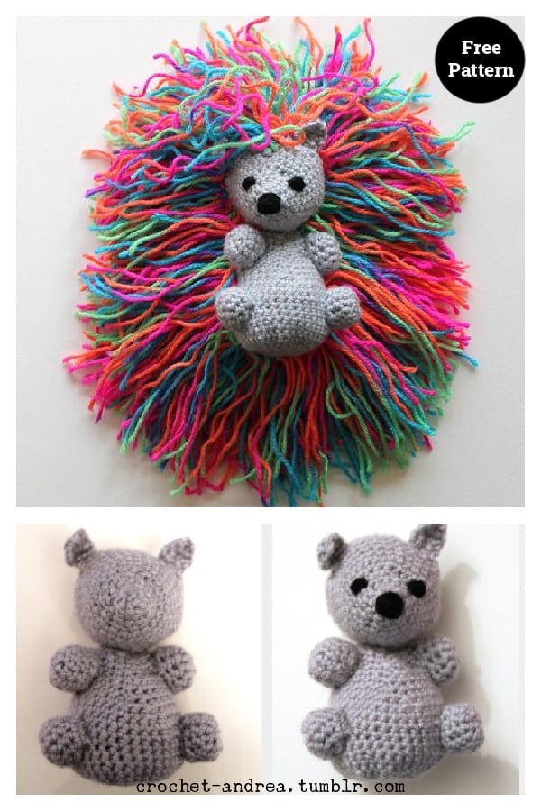 Hedgehog Punk Free Crochet Pattern