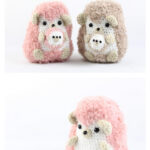 Hedgehog with Baby Amigurumi Free Crochet Pattern