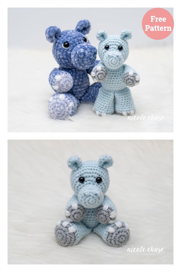 Henry the Hippo Free Crochet Pattern