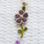 Knitted Flower Pacifier Clip Free Pattern