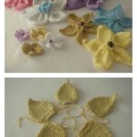 Knitted Flowers Free Pattern