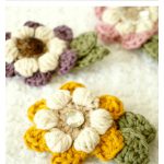 Mother’s Day Flower Brooch Free Crochet Pattern