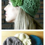 Shell Stitch Crochet Flower Hat Free Pattern