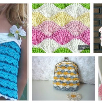 Beautiful Shell Stitch Crochet Free Patterns and Projects