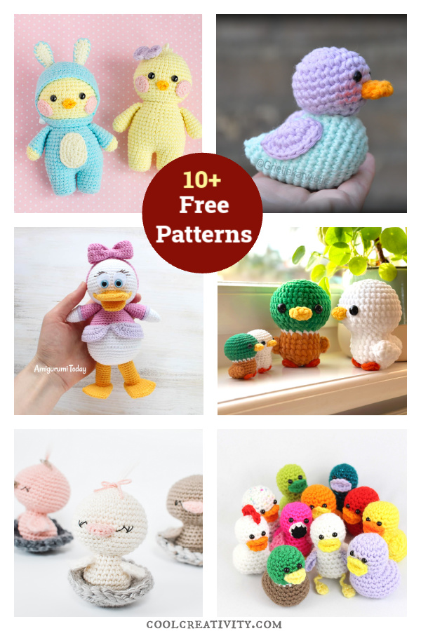 10+ Free Amigurumi Duck Crochet Patterns 