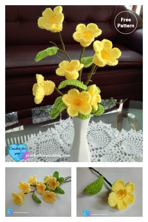 3D Flower Bouquet Free Crochet Pattern