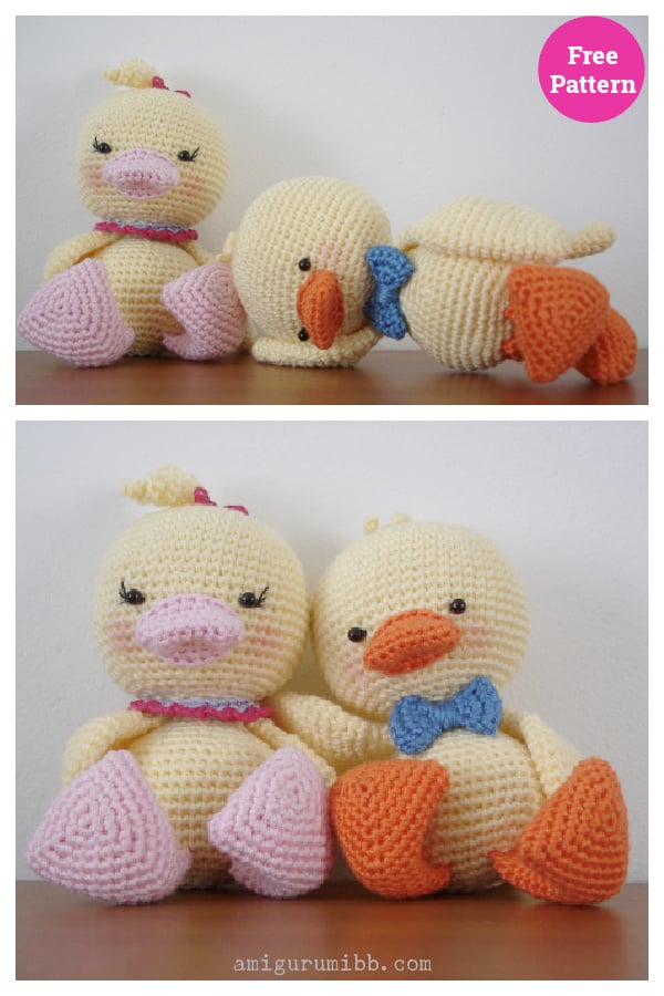 Amigurumi Duckling Couple Free Crochet Pattern