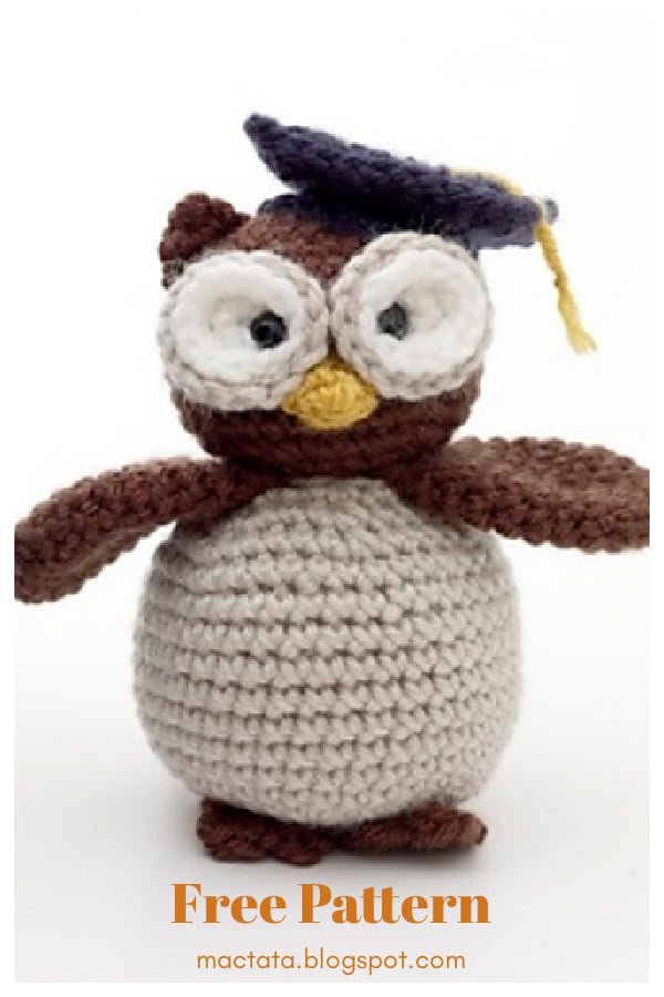 Amigurumi Graduation Owl Free Crochet Pattern
