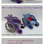 Crochet Amigurumi Wheelchair Free Pattern and Video Tutorial