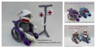 Crochet Amigurumi Wheelchair Free Pattern and Video Tutorial