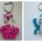 Crochet Butterfly Keychain Free Patterns