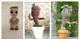 Crochet Potted Baby Groot Free Patterns